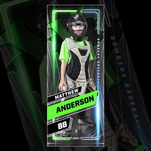 Upper Deck- Cinema Series Player Wall/Locker Banner & Poster Template-Photoshop Template - PSMGraphix