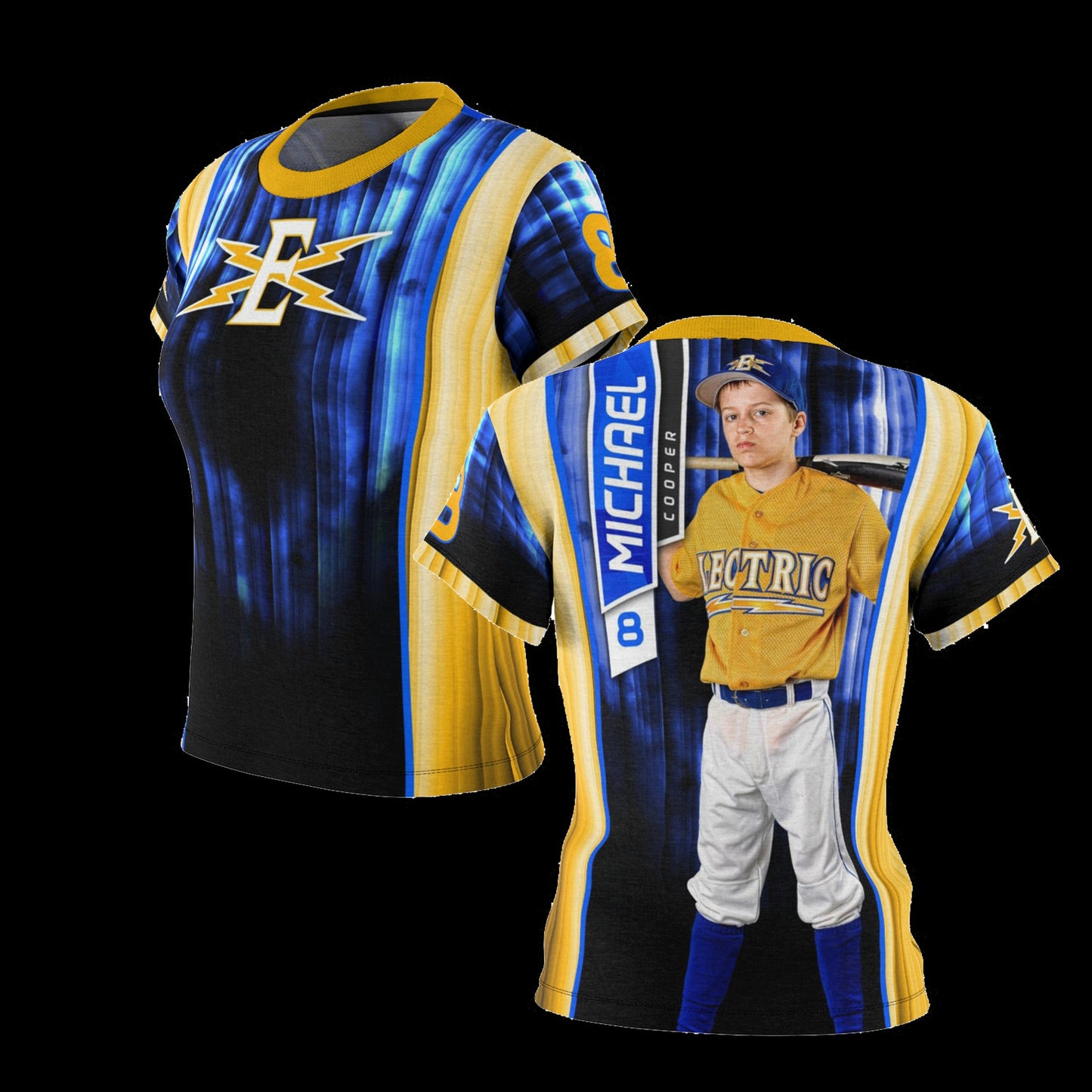 Fire Sky - Cinema Series - Women's Cut & Sew Shirt Template-Photoshop Template - PSMGraphix