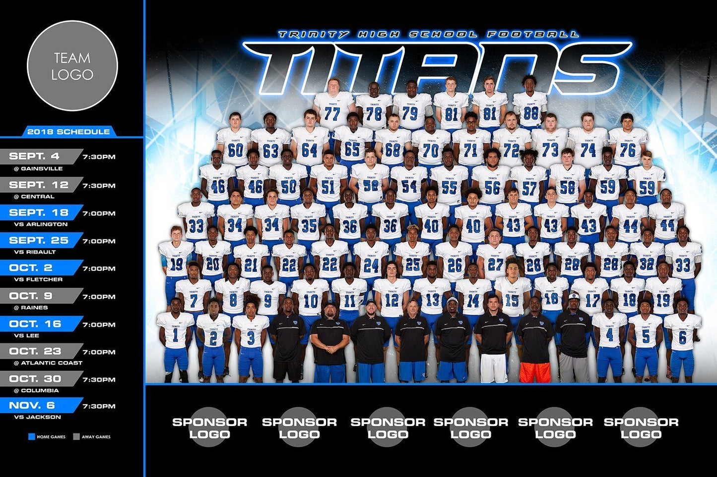 Horizon - V.5 - Game Day Season Schedule Template-Photoshop Template - Photo Solutions