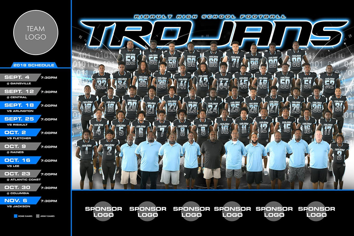 ULTIMATE LIMITED TIME OFFER! Game Day Schedule Full Collection-Photoshop Template - PSMGraphix