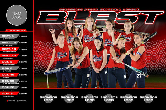 Diamond - V.2 - Game Day Season Schedule Template-Photoshop Template - Photo Solutions