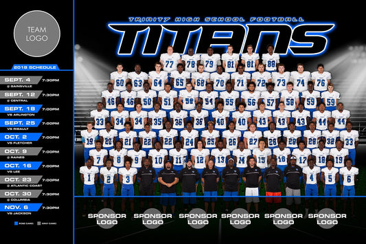 Friday Lights - V.2 - Game Day Season Schedule Template-Photoshop Template - Photo Solutions