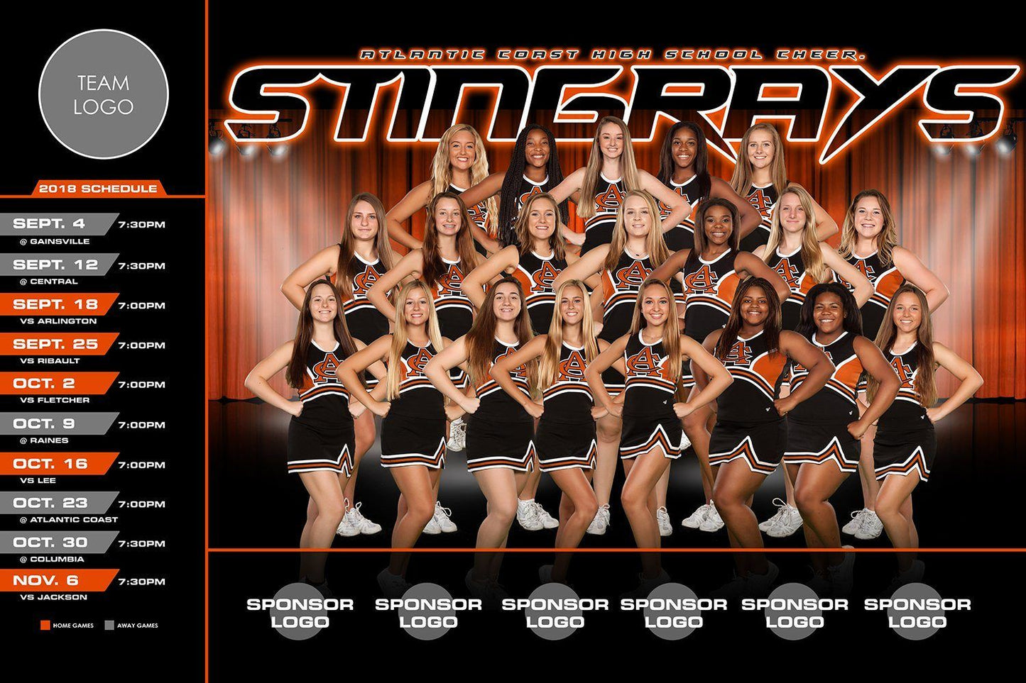 02 - Game Day Season Schedule Collection - Volume 2-Photoshop Template - Photo Solutions