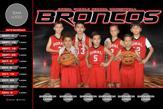 Vapor - V.1 - Game Day Season Schedule Template-Photoshop Template - Photo Solutions