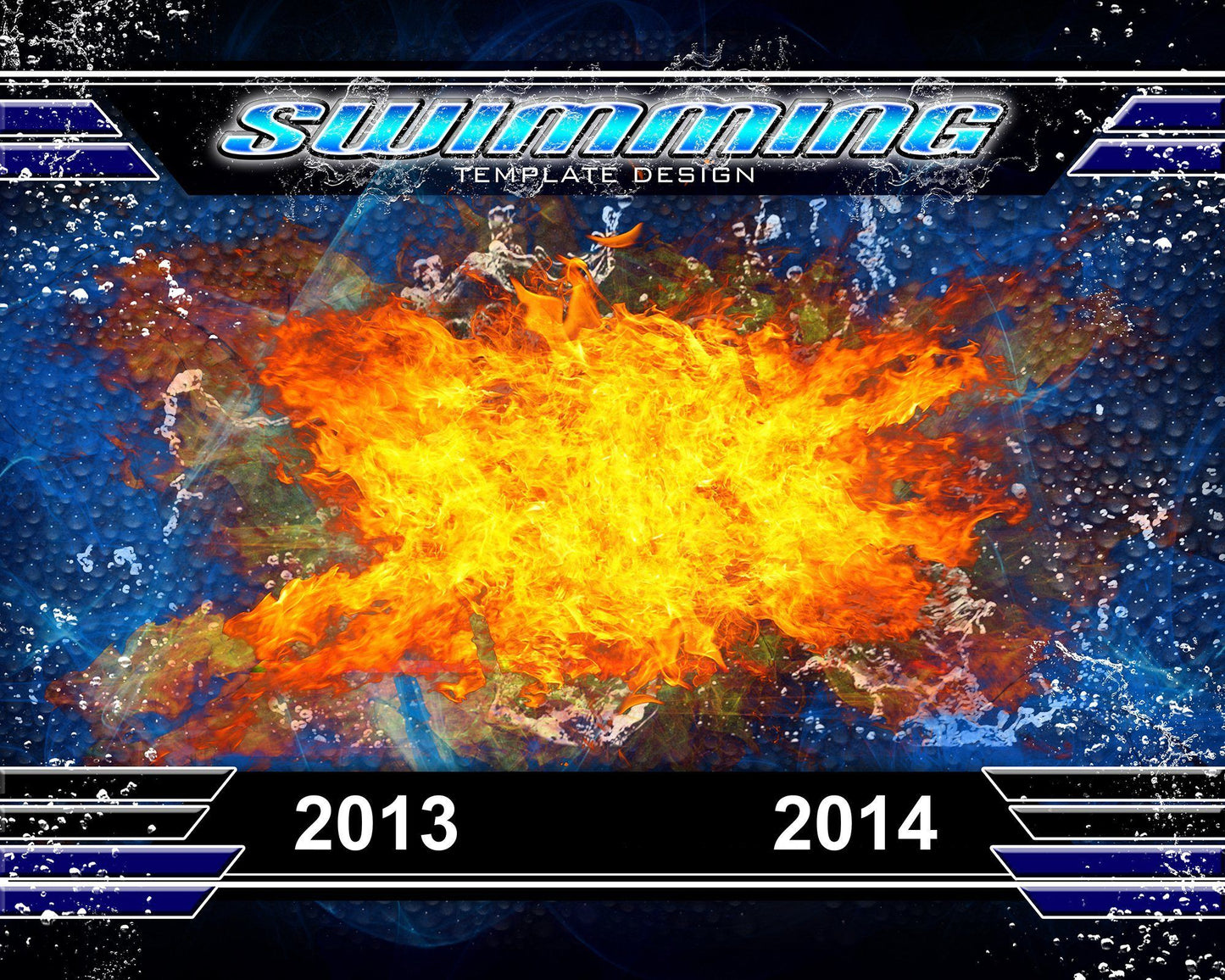 Swimming v.3 - Xtreme Team-Photoshop Template - Photo Solutions