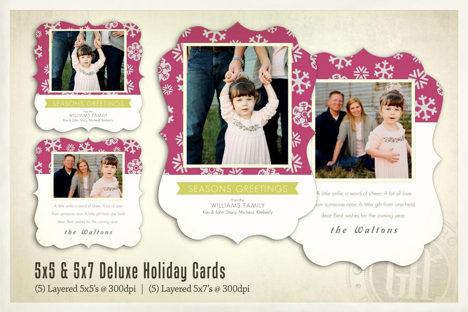 Deluxe Holiday Cards Full Collection-Photoshop Template - Graphic Authority