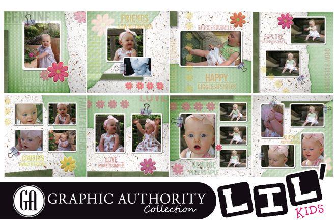 Lil' Kids - Full Collection-Photoshop Template - Graphic Authority