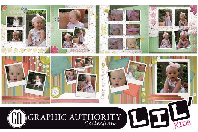 Lil' Kids - Full Collection-Photoshop Template - Graphic Authority