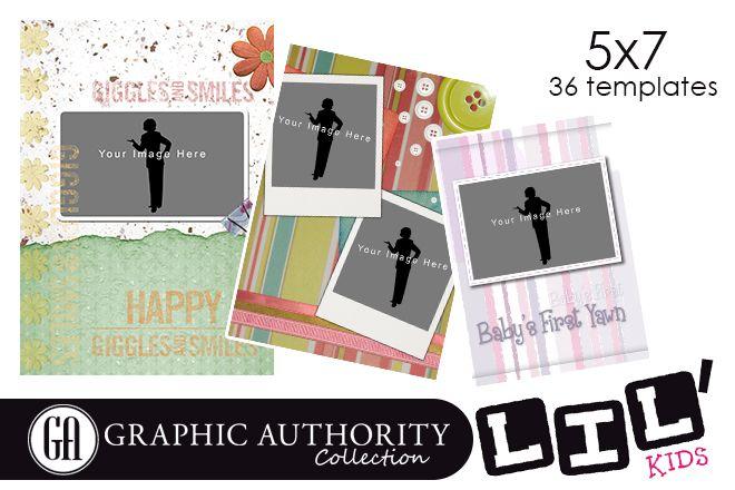 Lil' Kids - Full Collection-Photoshop Template - Graphic Authority