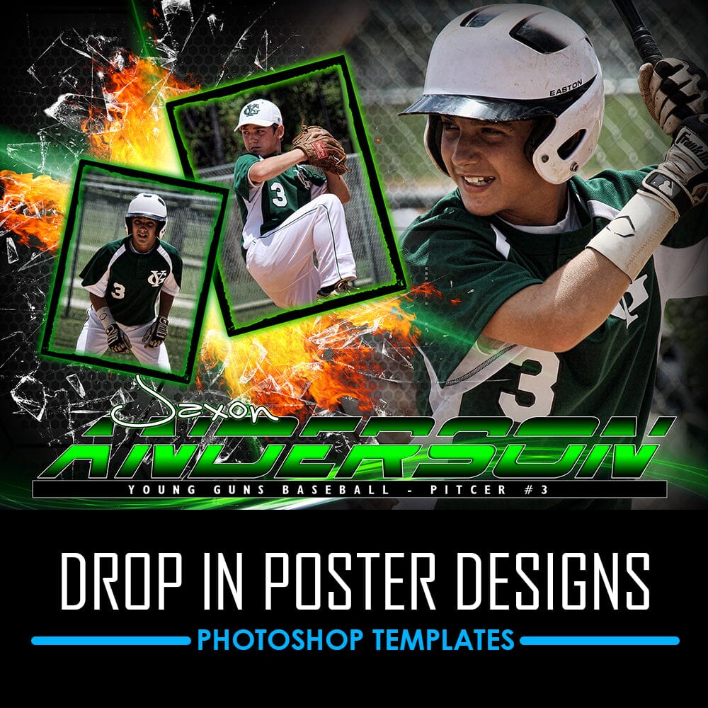Action Drop-In Poster Photoshop Templates – PSMGraphix