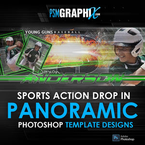 Sports Action Drop In Panoramic Templates