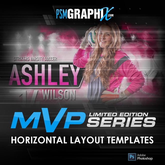 MVP Series - Sports Photoshop Templates - Horizontal Designs