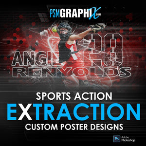 Action Extraction Poster Photoshop Templates
