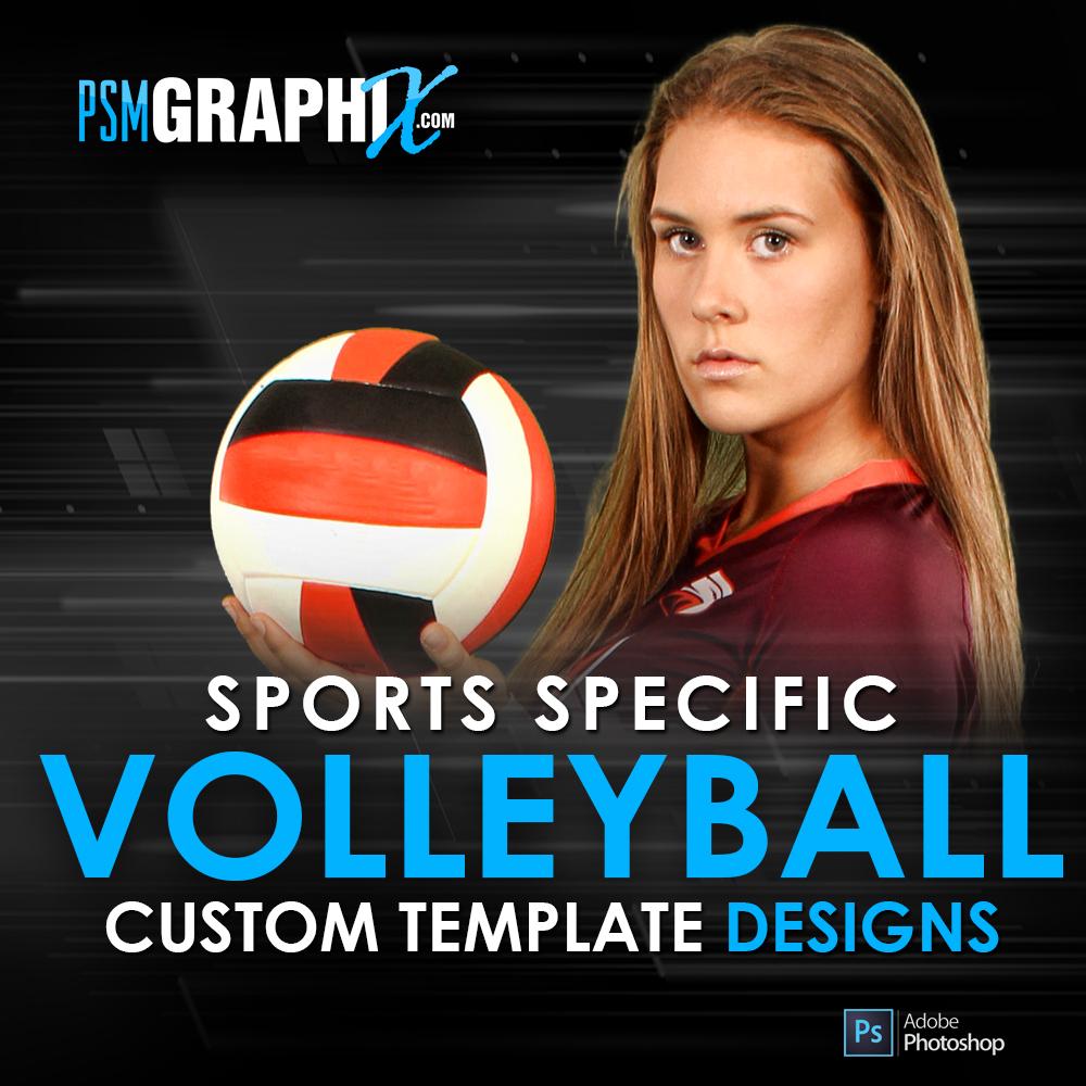 Custom Photoshop Templates - Volleyball Designs – PSMGraphix