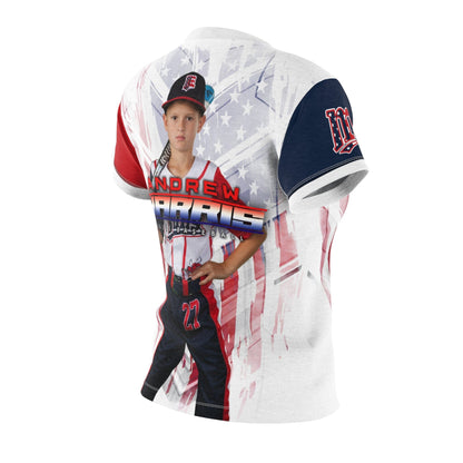 Women's Full Sublimated Sportswear Shirt - USA Slash - Multi-Sport-Photoshop Template - PSMGraphix