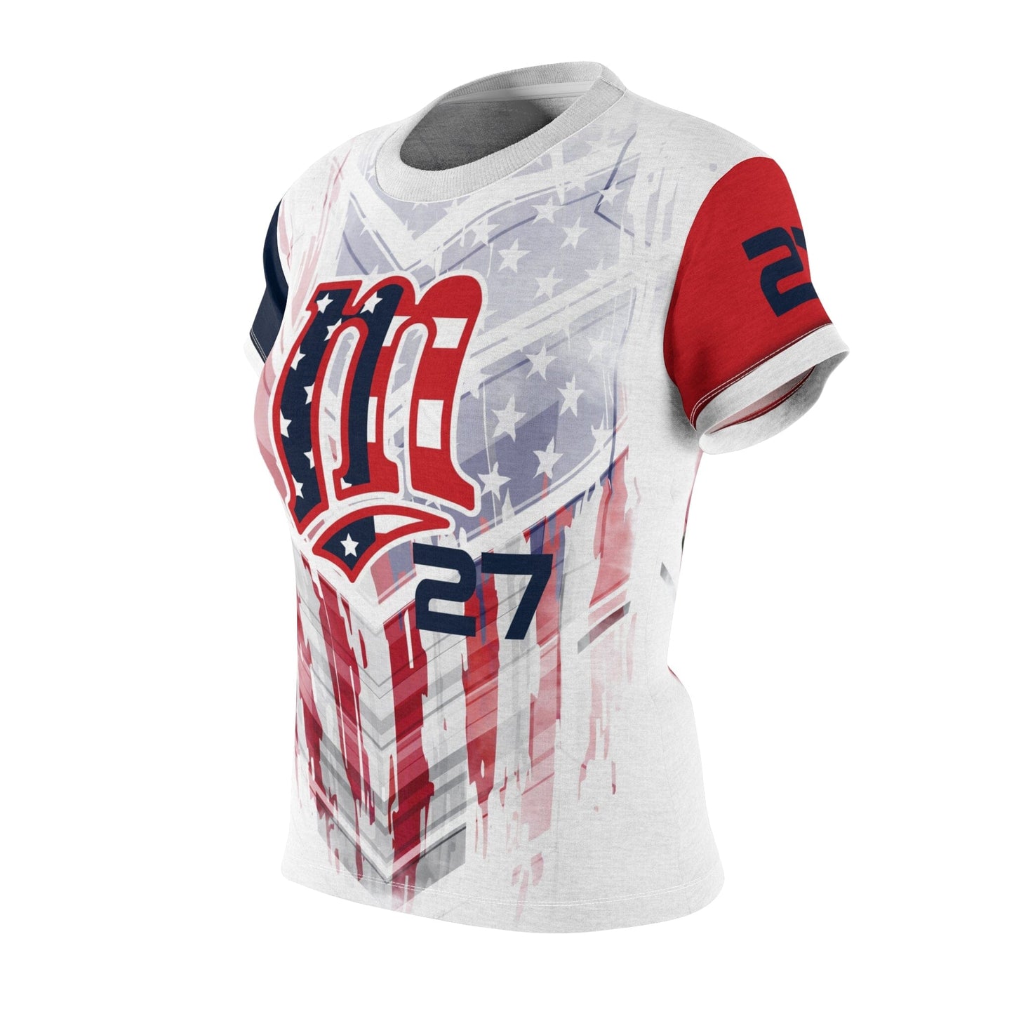 Women's Full Sublimated Sportswear Shirt - USA Slash - Multi-Sport-Photoshop Template - PSMGraphix