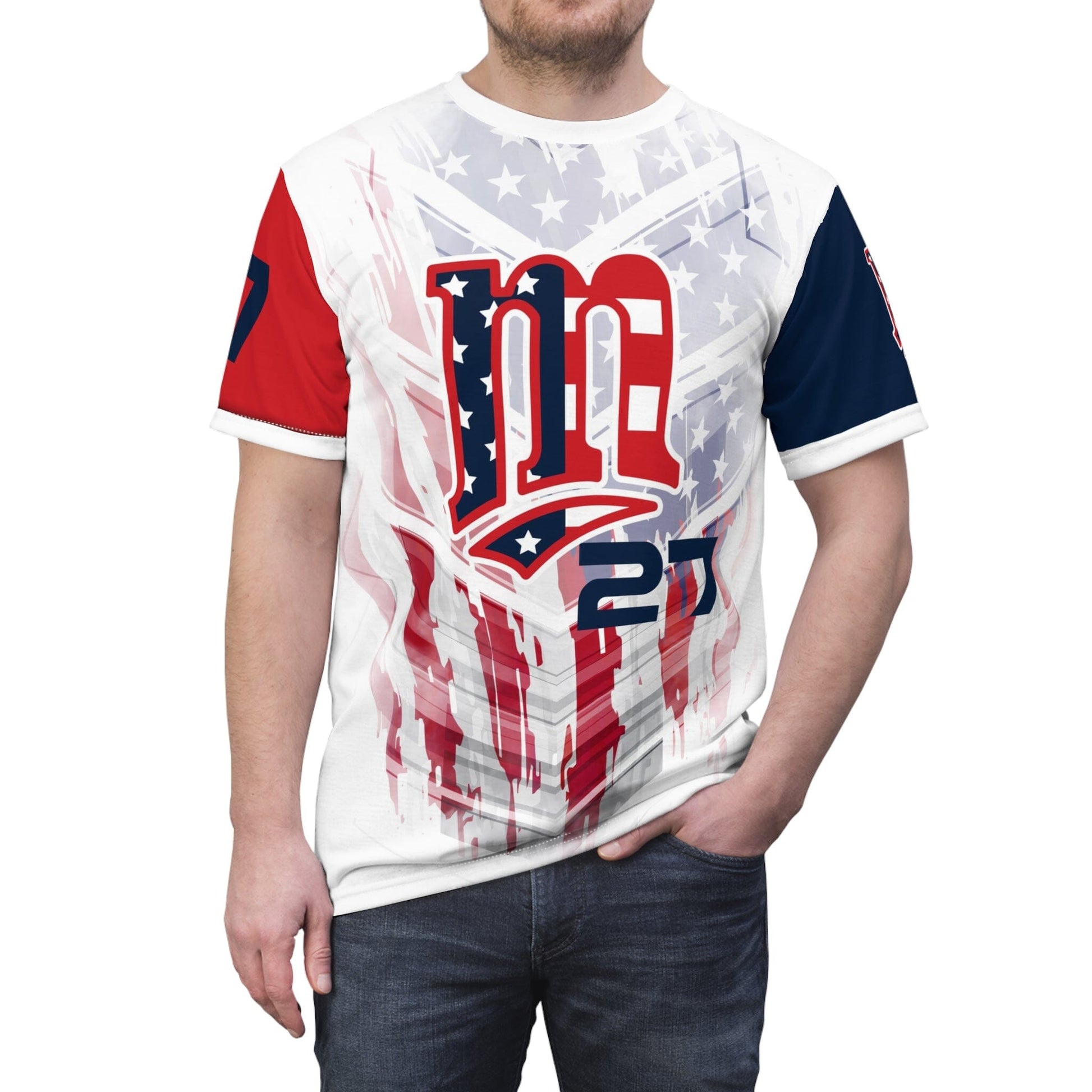 Men's Full Sublimated Sportswear Shirt - USA Slash - Multi-Sport-Photoshop Template - PSMGraphix