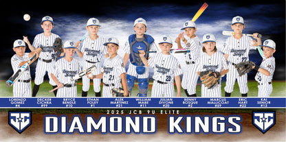 IRMO Diamond - 1:2 Ratio TEAM FIELD BANNER Photoshop Template