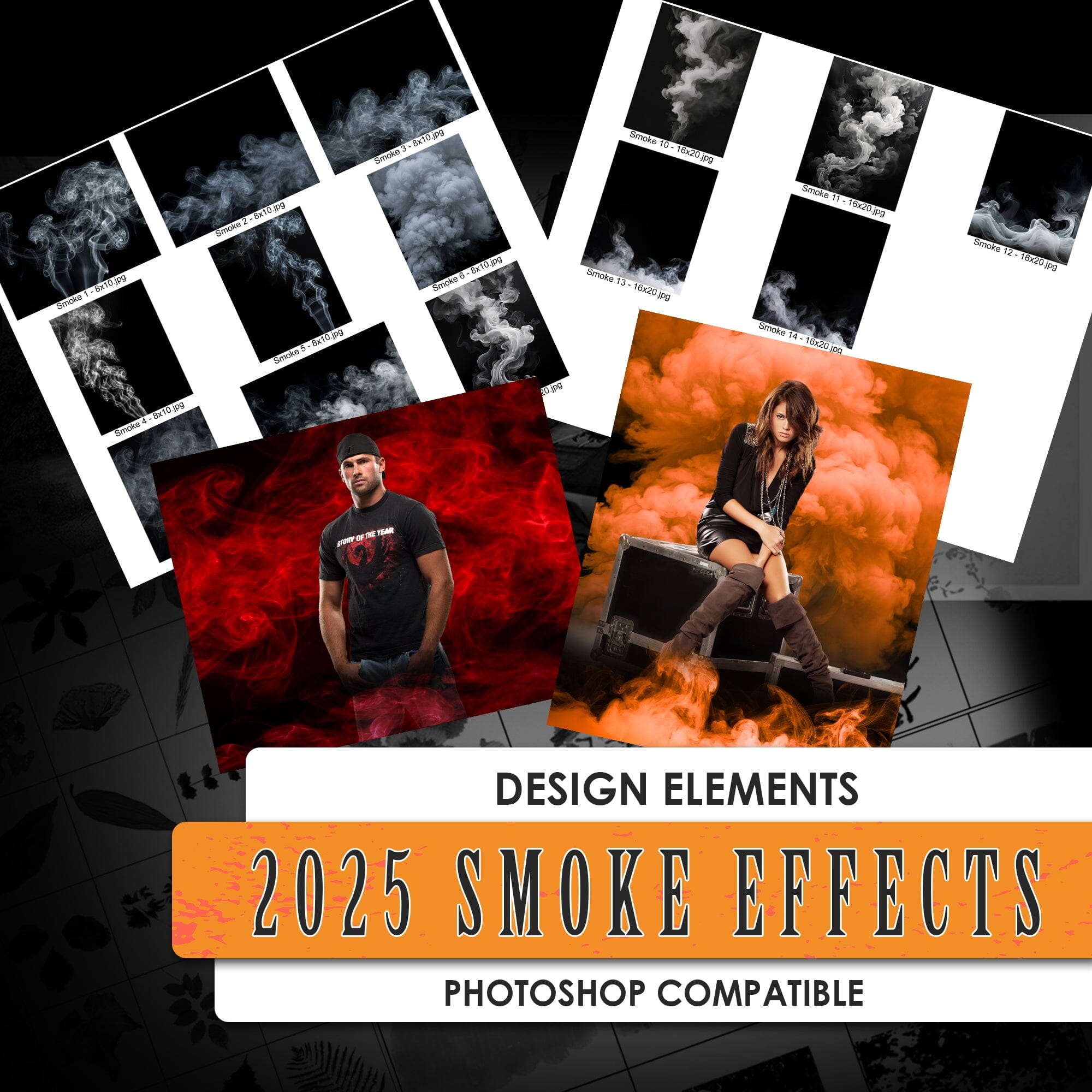 2025 Smoke Effects Design Elements – PSMGraphix