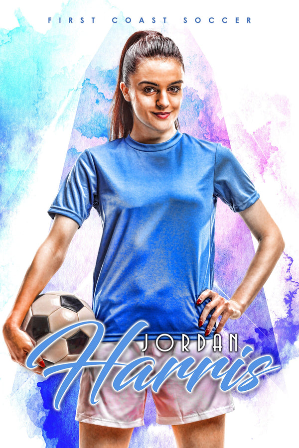 23 Ratio INDIVIDUAL POSTER/BANNER Template WATERCOLOR V