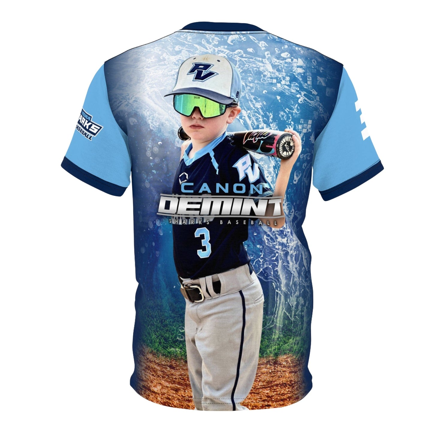 Men's Full Sublimated Sportswear Shirt - Shark Multi-Sport-Photoshop Template - PSMGraphix