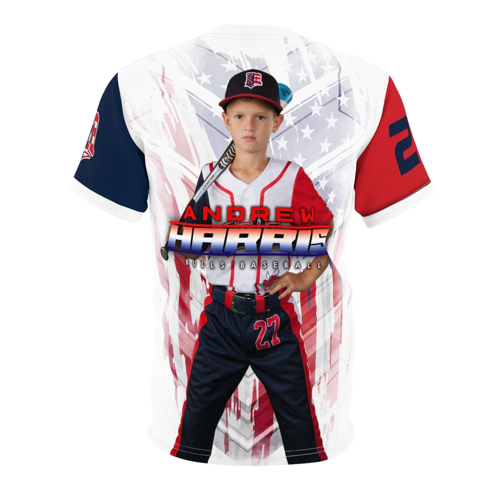 Men's Full Sublimated Sportswear Shirt - USA Slash - Multi-Sport-Photoshop Template - PSMGraphix