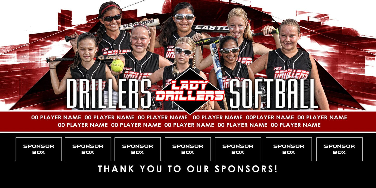 Attack Plan 1:2 Team Banner 4x8 Product Template-Photoshop Template - PSMGraphix