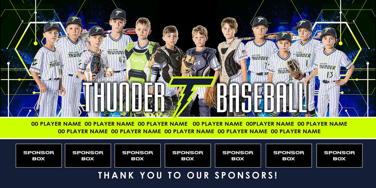 Blueprint 1:2 Team Banner 4x8 Product Template-Photoshop Template - PSMGraphix