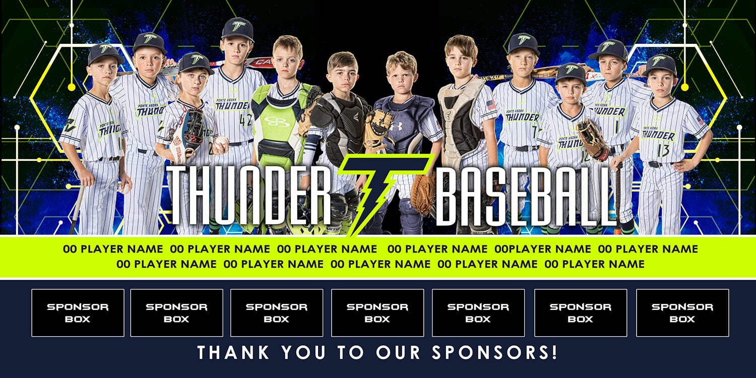 Blueprint 1:2 Team Banner 4x8 Product Template-Photoshop Template - PSMGraphix