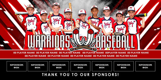 Charge 1:2 Team Banner 4x8 Product Template-Photoshop Template - PSMGraphix