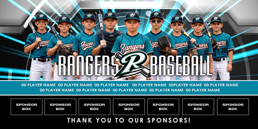 4x8 Team Banner - External Drive-Photoshop Template - PSMGraphix