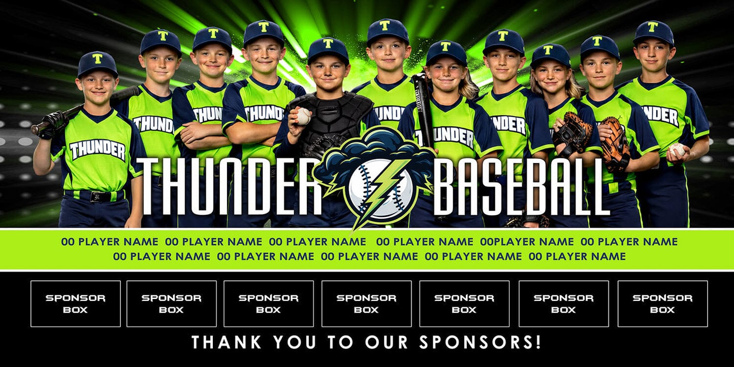 4x8 Team Banner - Interstellar-Photoshop Template - PSMGraphix