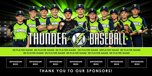 4x8 Team Banner - Interstellar-Photoshop Template - PSMGraphix