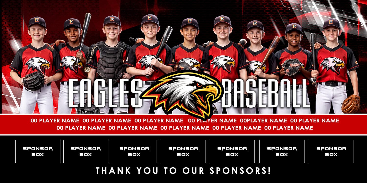 4x8 Team Banner - Night Moves-Photoshop Template - PSMGraphix