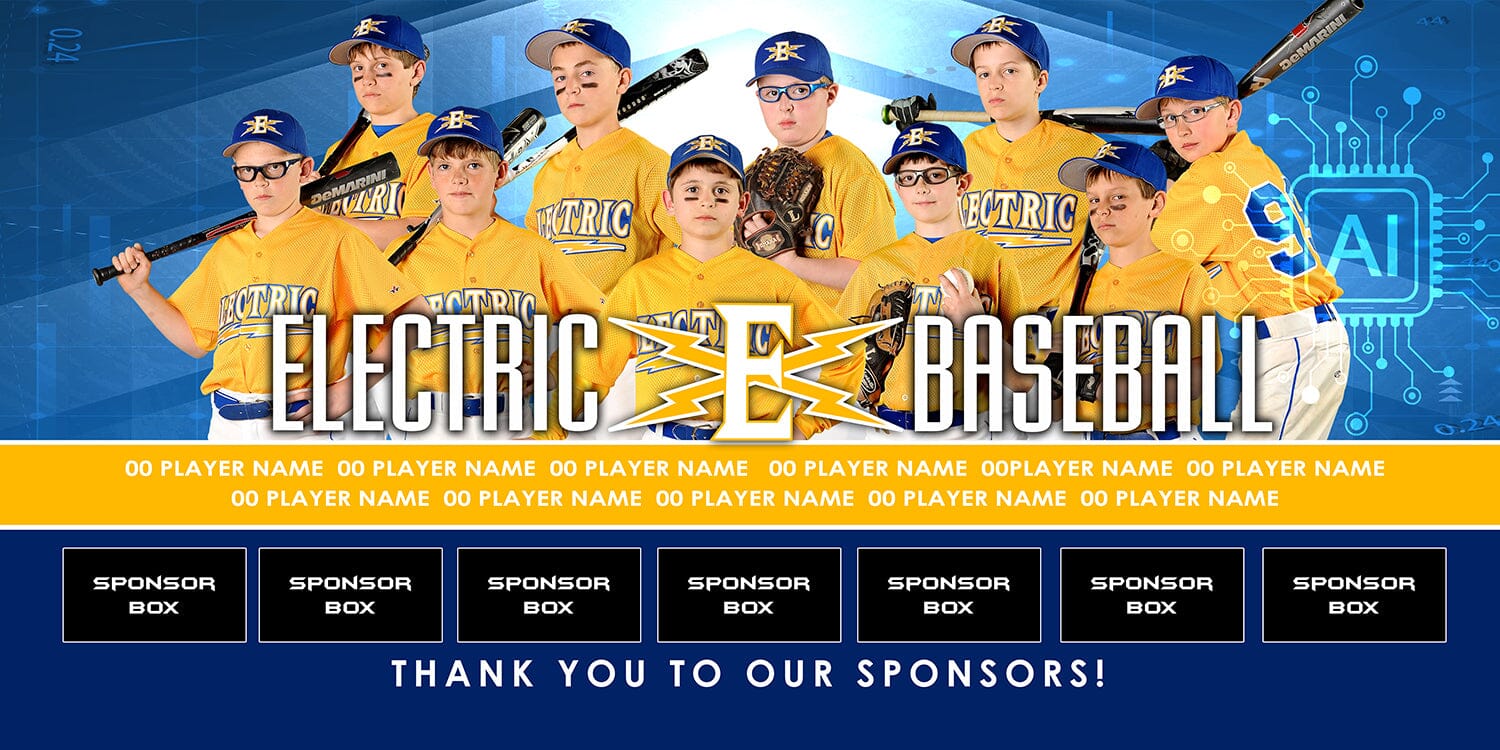 4x8 Team Banner - AI Takeover-Photoshop Template - PSMGraphix