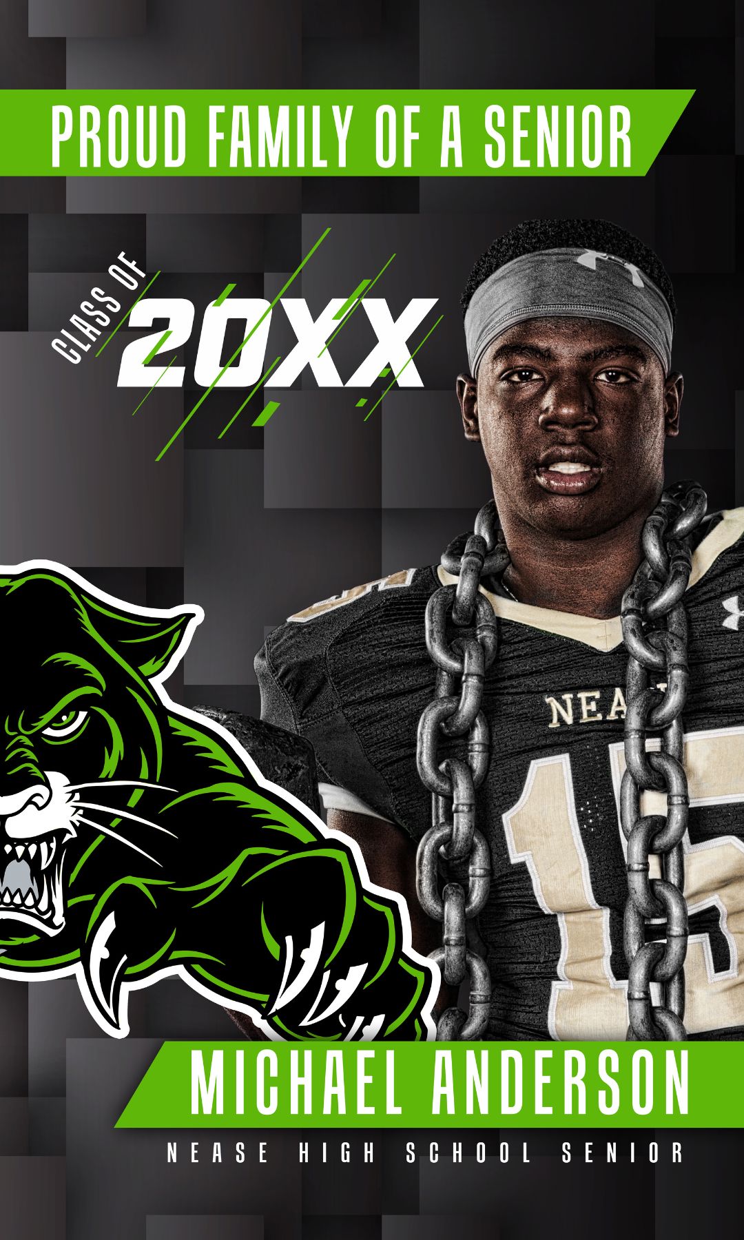 Class of 20XX - 30x50 Banner - Photo V2-Photoshop Template - PSMGraphix