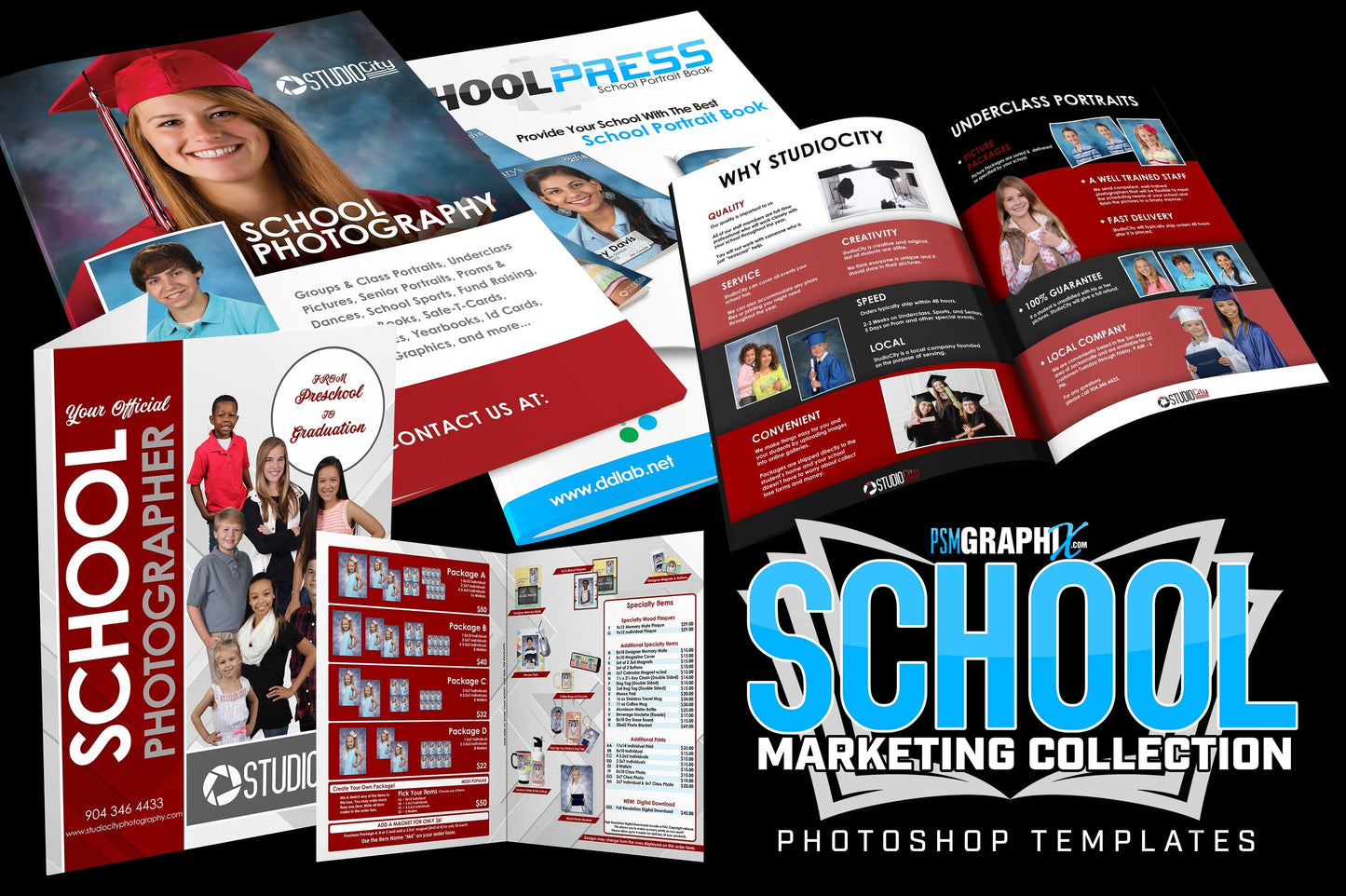 2024 School Marketing Collection-Photoshop Template - PSMGraphix