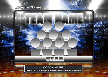 Illumination Basketball GreenScreen Team & Individual Graphics-Photoshop Template - PSMGraphix