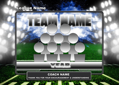 Illumination Football GreenScreen Team & Individual Graphics-Photoshop Template - PSMGraphix
