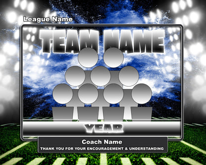 Illumination Football GreenScreen Team & Individual Graphics-Photoshop Template - PSMGraphix