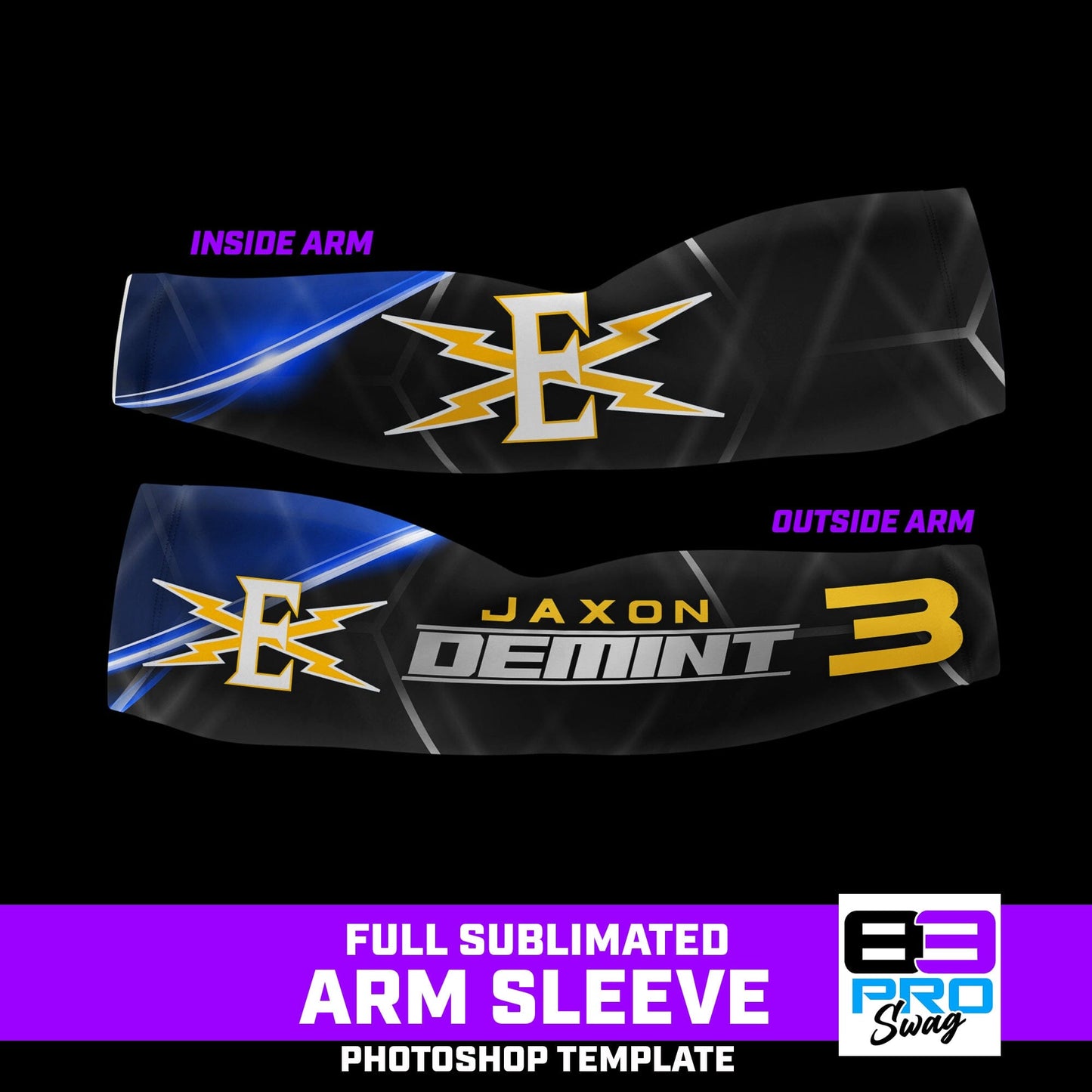 Vector - Arm Sleeve Photoshop Template-Photoshop Template - PSMGraphix