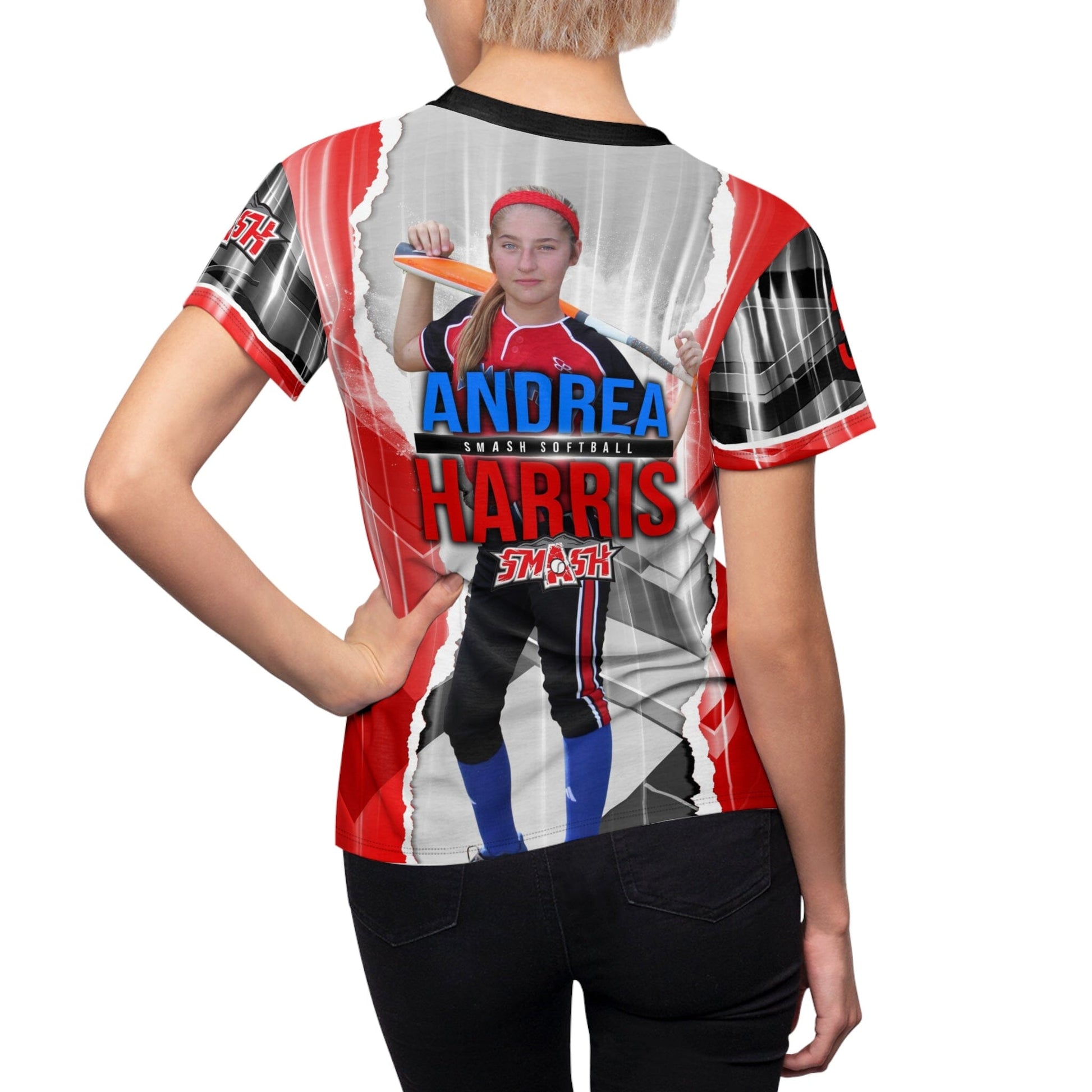 RIPPED - Women's Full Sublimated Sportswear Shirt-Photoshop Template - PSMGraphix