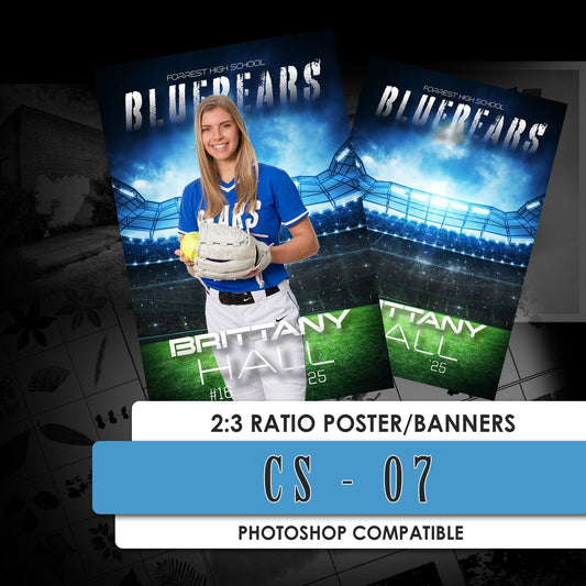 CS - 07 2:3 Ratio Player Poster/Banner-Photoshop Template - PSMGraphix