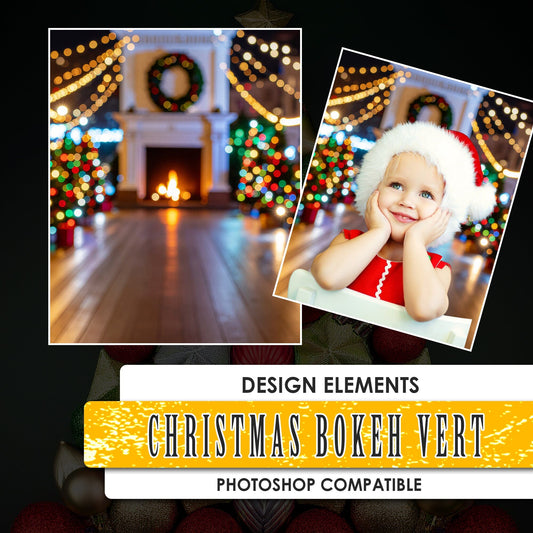 Christsmas Backgrounds  - Christmas Bokeh Vertical