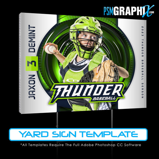 Game Day Yard Sign Template - CHROME