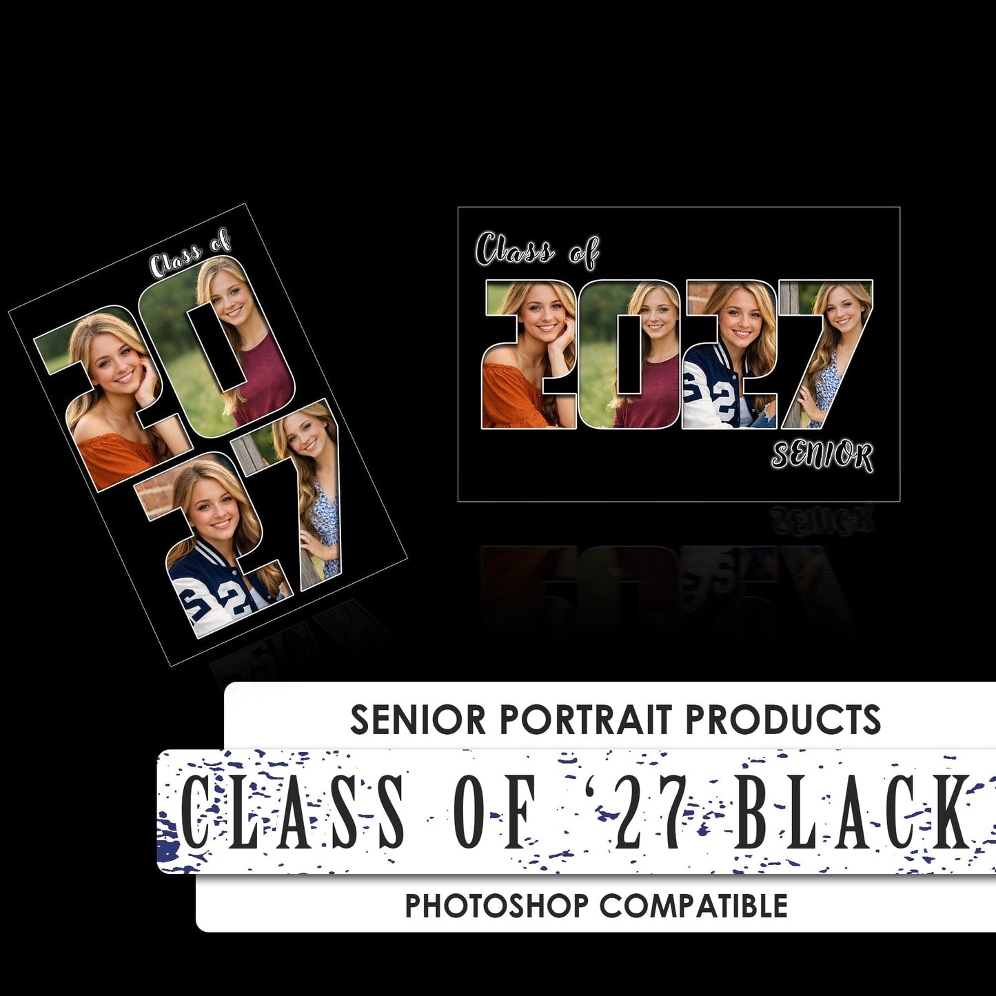 Class of 2027 Studio Mat Template - Black