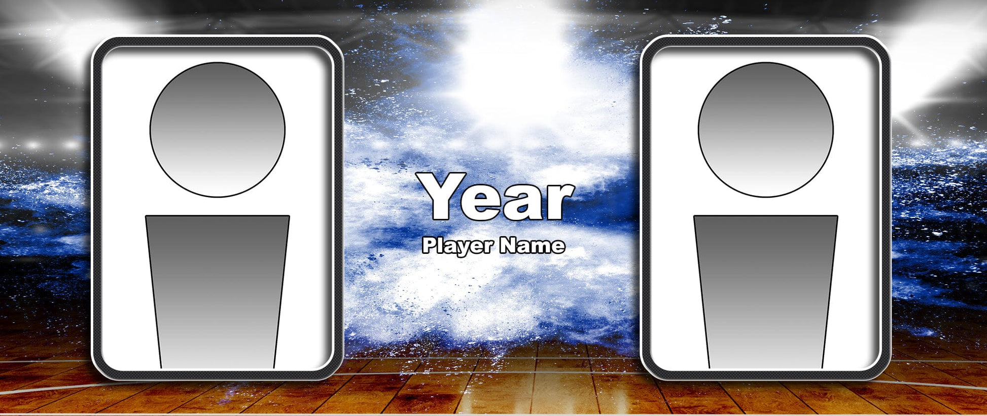 Illumination Basketball Traditional Team & Individual Graphics-Photoshop Template - PSMGraphix