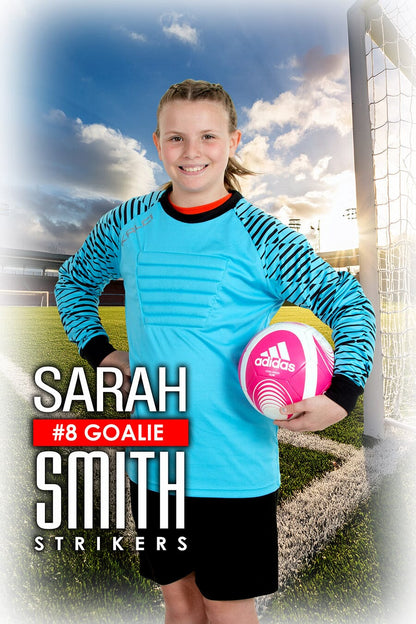 Corner Field Soccer - 2:3 Ratio Player Poster/Banner
