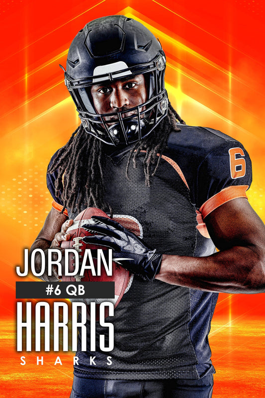 Cyber Wave 2:3 Ratio Player Poster/Banner-Photoshop Template - PSMGraphix