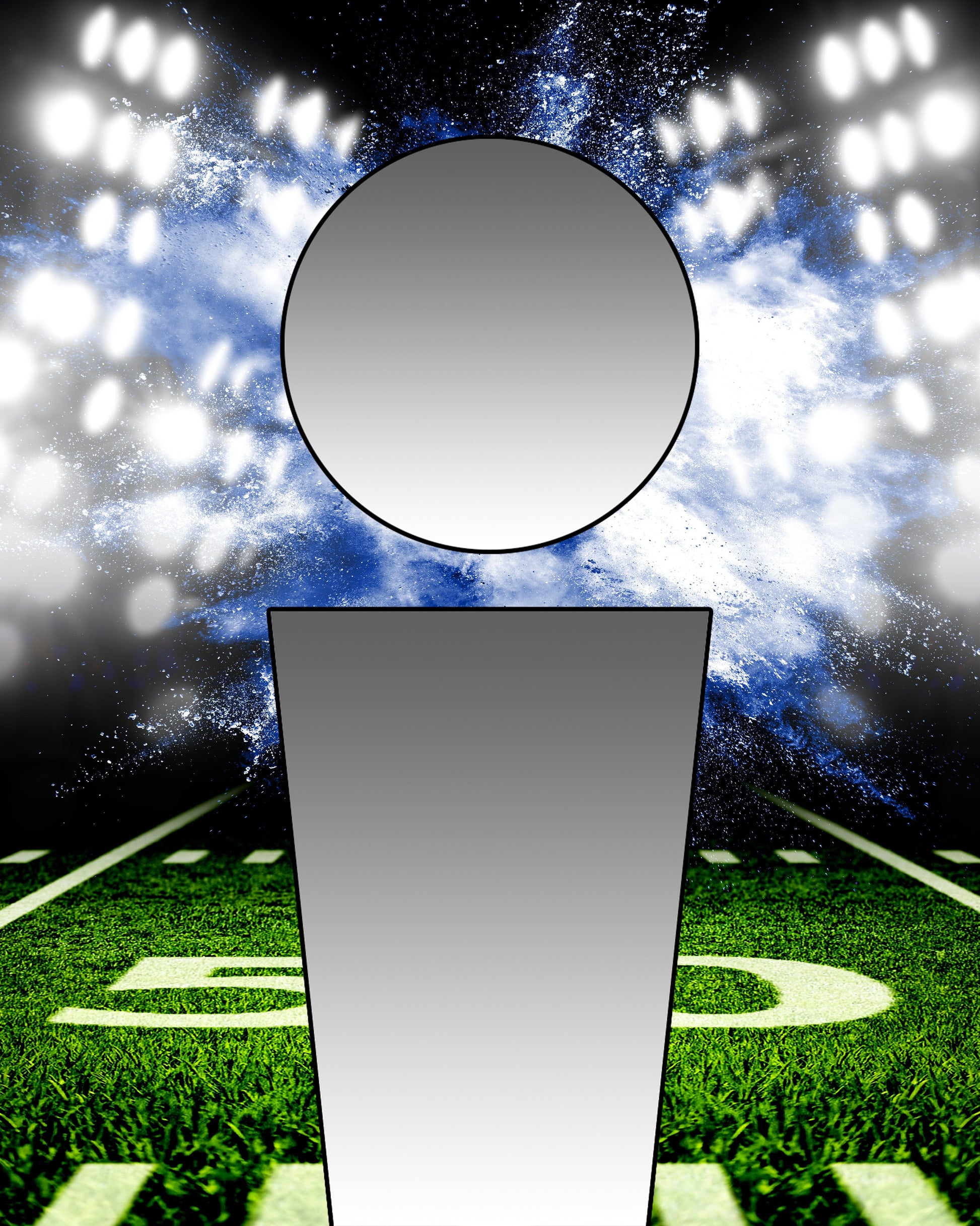 Illumination Football GreenScreen Team & Individual Graphics-Photoshop Template - PSMGraphix